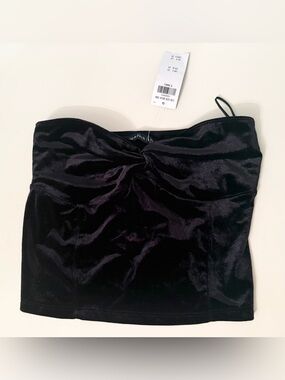 NWT Abercrombie and Fitch velvet tube top / crop top